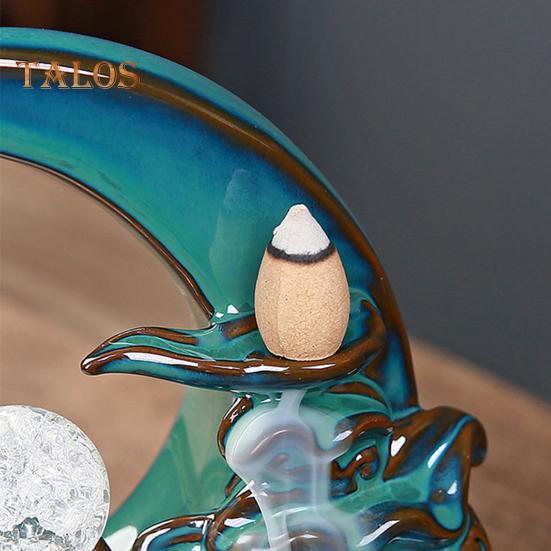 Měsíční kadidlo Keramický vodopád Kadidlo Dobře navržený držák na vonné tyčinky Aromaterapeutická ozdoba Home