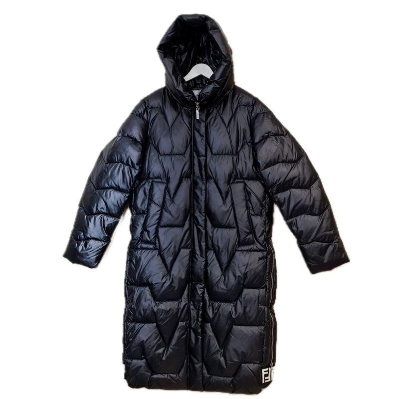 Export Exported To Russia Hooded Down Cotton Cold Protective Clothing Female Long Pure Color Minimalist Thickened Cotton Padded Coat Northeast Winter