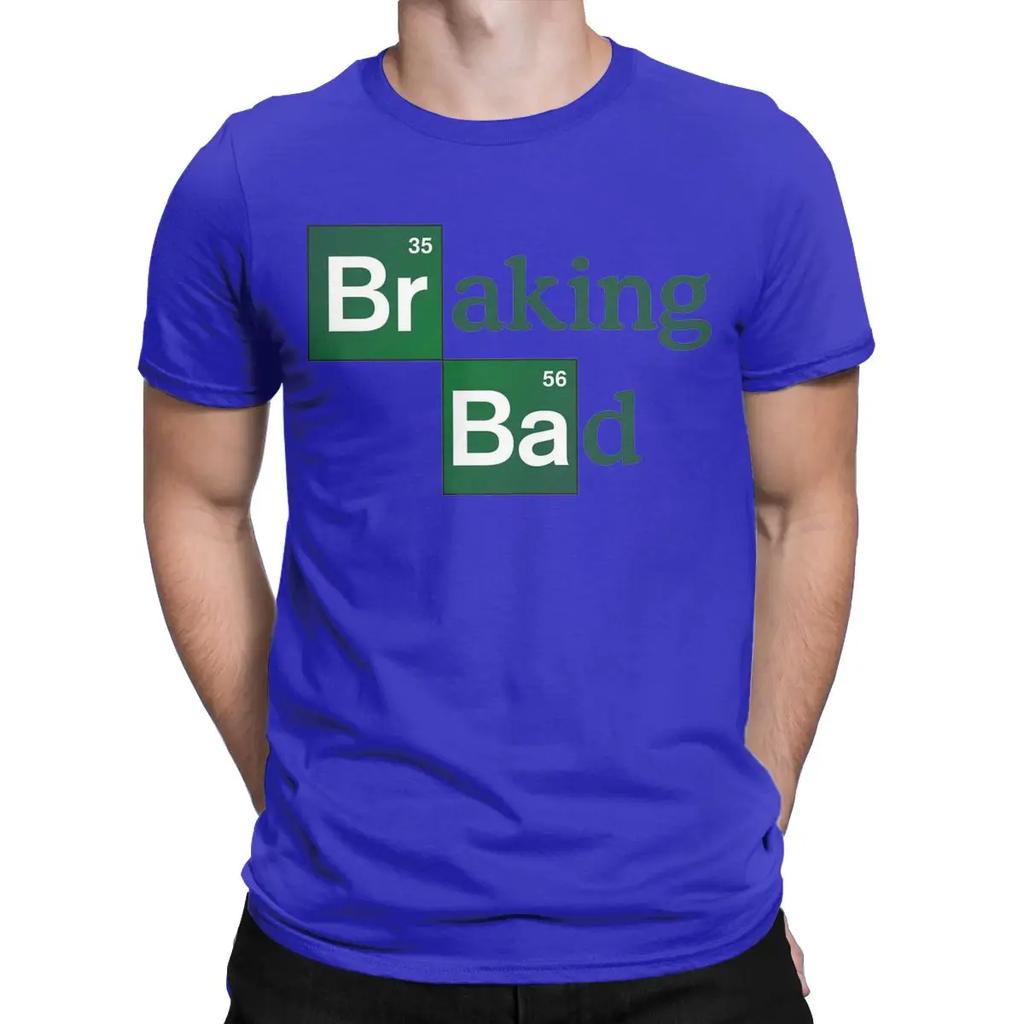 Men T-Shirts Breaking Bad Funny Bumper Casual 100% Cotton Tee Shirt Short Sleeve T Shirts Crew Neck Clothes Plus Size