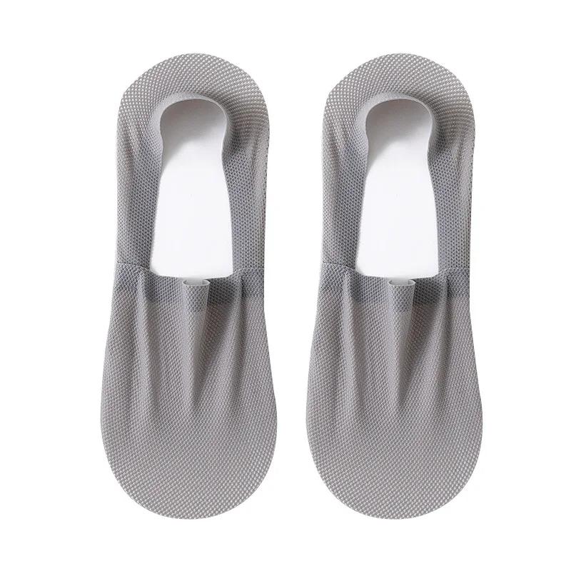 

Высококачественные летние повседневные носки для мужчин, невидимые носки с низким вырезом, дышащие, силиконовые, нескользящие, удобные, мягкие соккен One Size