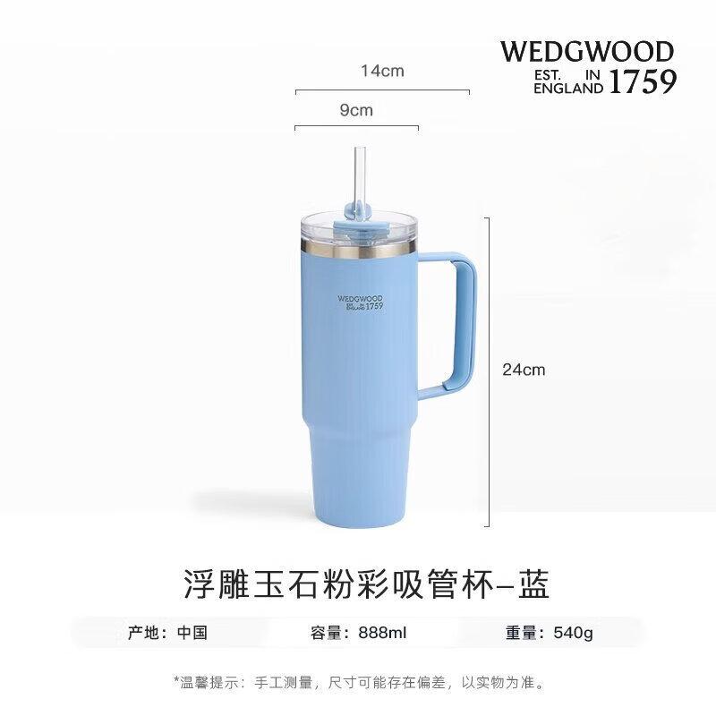 Wedgwood Embossed Jasperware Straw Cup