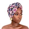 Knotted Style Twist Knot Turban Hat Pleated Floral Head Wrap Islamic Headband  Women Headwear