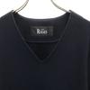 THE RERACS Made In Japan Wool Long Sleeve V Neck One Piece 38 Navy Women Used