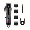 Xiaomi Professional Men's Hair Trimmer with LED Display, Rechargeable Lithium Battery USB Charging Wireless Trimmer Suitable for Trimmi