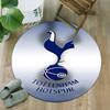 1pc T-Tottenham Hotspur  Carpet, Round Rug, Comfortable, Suitable for Entryways, Living Rooms, Office, And Bedrooms, Christmas Decoration