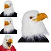 Halloween Tiermaske mit Latexmaterial Weißer Kopf Adler für Kostümdeko