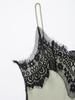 Spring 2026 European & American Lace Trim Camisole Maxi Dress with Sexy Slit