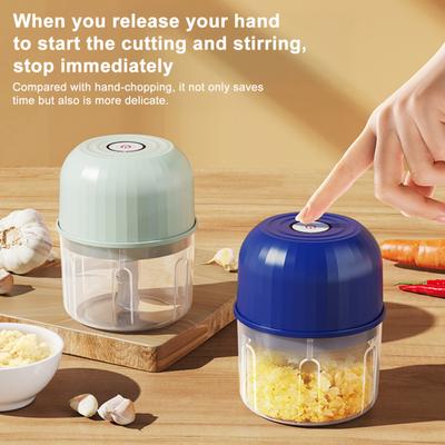 Tritacarne elettrico senza fili con lama affilata Ricaricabile Mini Dimensioni Multiuso 40W Potente Tritacarne Aglio Strumento da Cucina