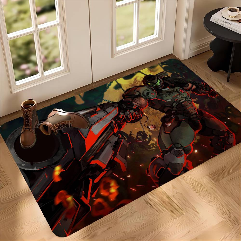 Game D-DoomS E-Eternal Floor Mat INS Style Soft Bedroom Floor House Laundry Room Mat Anti-skid Household Carpets