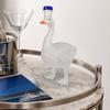 Goose Shape Whiskey Bottle Decanter 3D Bird Liquor Glass with Frosted Stopper