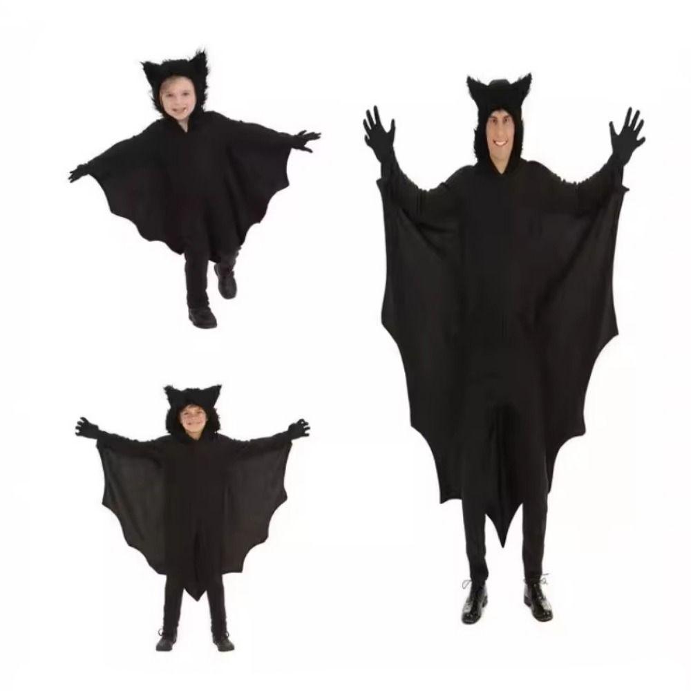 Multipurpose Halloween Kids Cape Nightclub Bar Dress Witches Robes Cool Bat Reaper Cloak  Children
