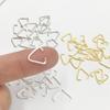100 Pieces Alloy for Triangle Open Jump Ring Split Ring Connector Clasp Hook DIY Findings For Jewelry Making Accessories