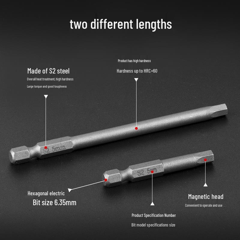 Magnetischer Elektrischer Schraubendreher Verlängerung Sechskant Bit S2 Schraubenschlüssel