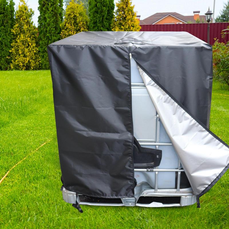 210D Oxford Cloth IBC Tote Cover Outdoor Water Tank Protective Cover Garden Sunshade Waterproof  1000L IBC Tank Cover