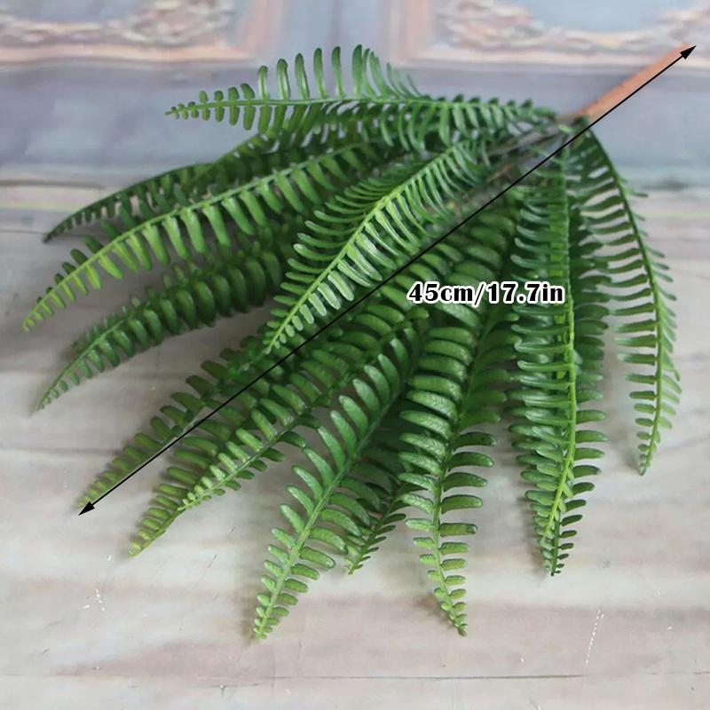 Yapay Boston Fern Yaprağı Ev Yapay Bitkiler Çiçekler Noel Süslemeleri