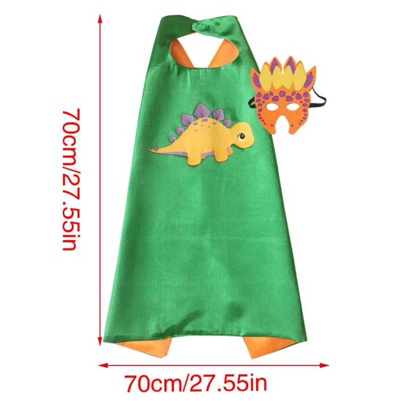 Dinosaur Costume Set Dinosaur Caped with Masks Animal Dress Up Costume Kit