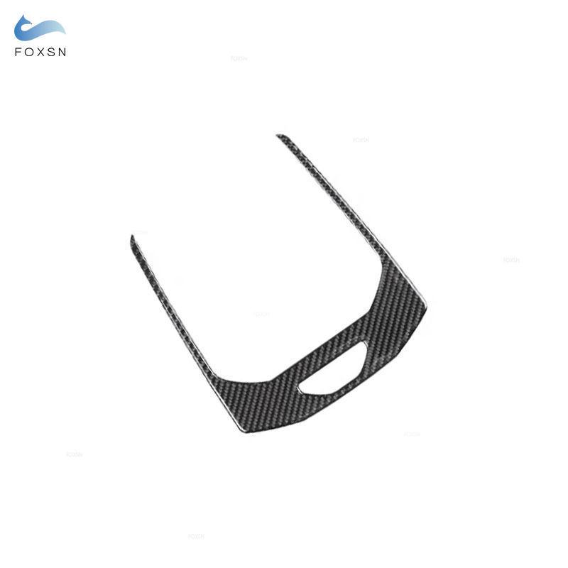For BMW 5 Series i5 G60 2024 2025 Car-styling Interior Center Console Gear Shift Multifunction Panel Frame Carbon Fiber Trim