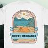 North Cascades National Park T-Shirt: Cotton Camping Graphic Tee