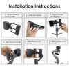 Ręczny Stabilizator Gimbal Płyta Montażowa Adapter z Śrubą Kciukową dla OM 3 4 5 6