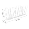 12Pcs Stainless Steel Bird Spikes Anti Bird Fence Pigeon Squirrel Deterrent Repeller Wall Roof Nail Kit Garden Pest Control