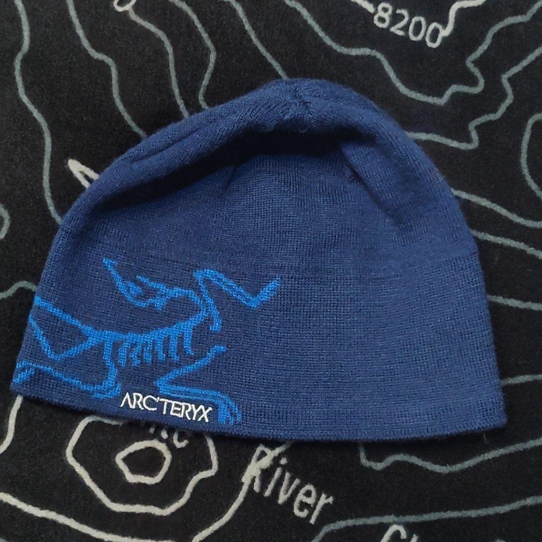 Used [Good Design] ARC TERYX Knit Hat Beanie Blue Arc teryx