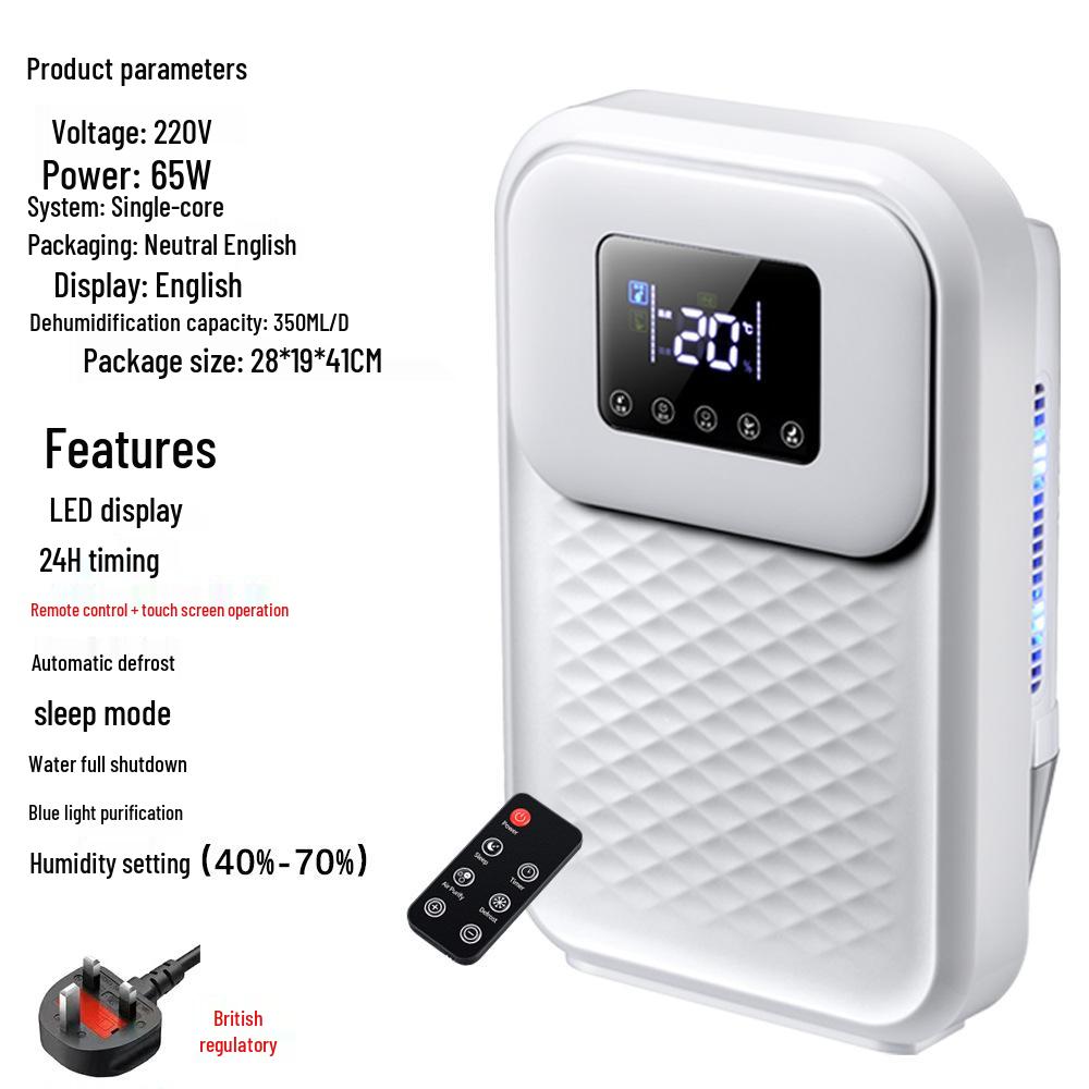 Dezumidificator Silențios de Mare Putere și Eficiență Energetică pentru Casă și Subsol