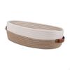 Cotton Rope Woven Basket Bathroom Organizer Bin Modern Sturdy Storage with Handles for