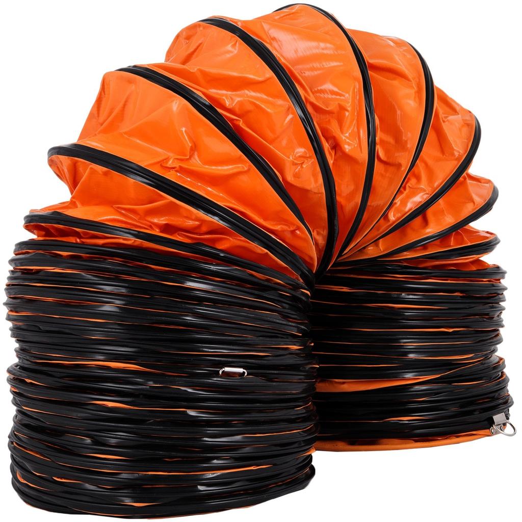 16 FT (5m) PVC Flexible Duct Hosing for 300 MM/12 Inch Diameter Exhaust Fan Extraction Flexible Ducting 12 Inch Flexible Duct Flexible Vent Duct