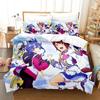 Kawaii Pretty Derby Bedding Set Single Twin Full Queen King Size Bed Set Adult Kid Bedroom Duvet Cover Sets 3D Print Anime Bed