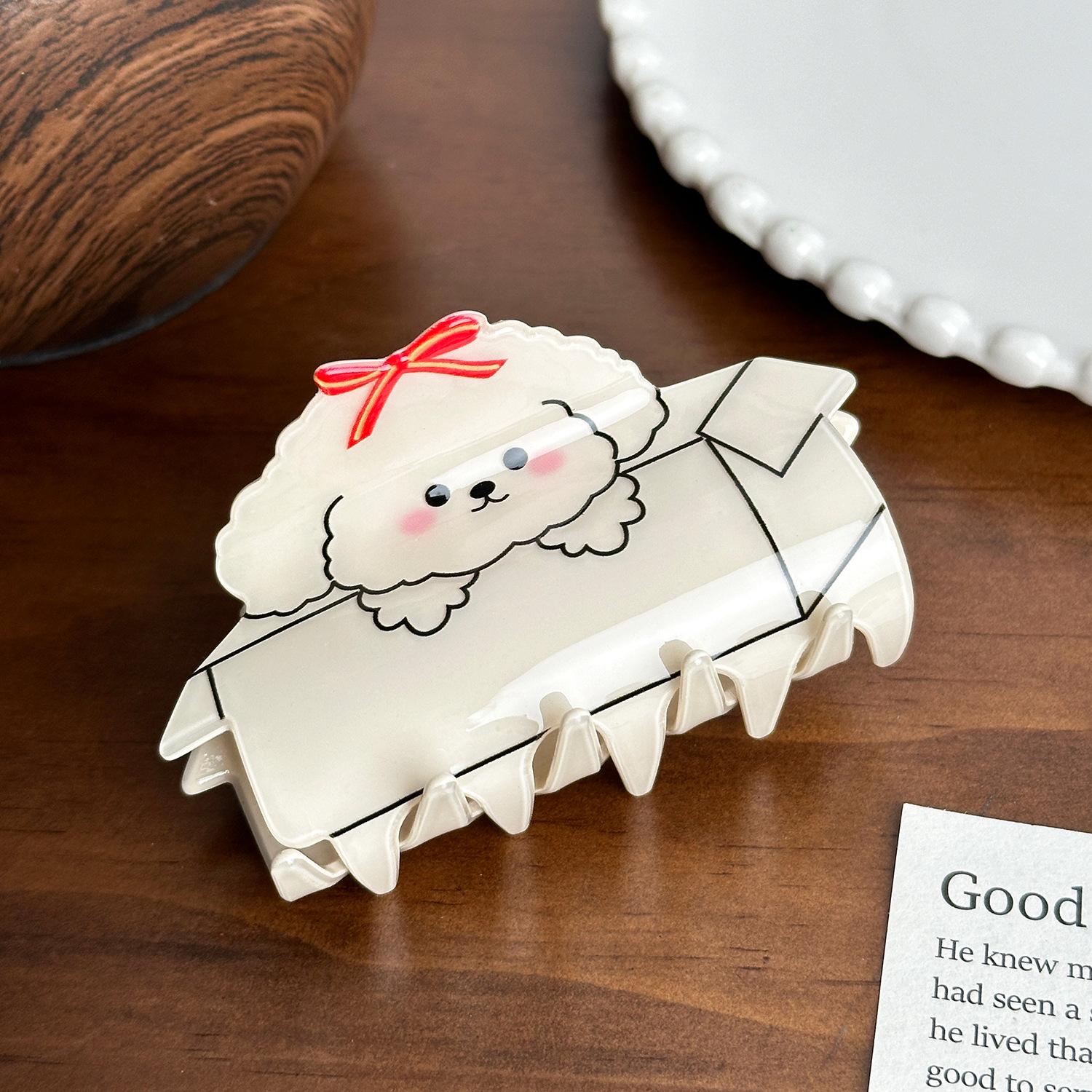 

Cartoon Trendy Animal Acrylic Hair Clip For Women With Whimsical Designs Perfect Summer For Tea Dog