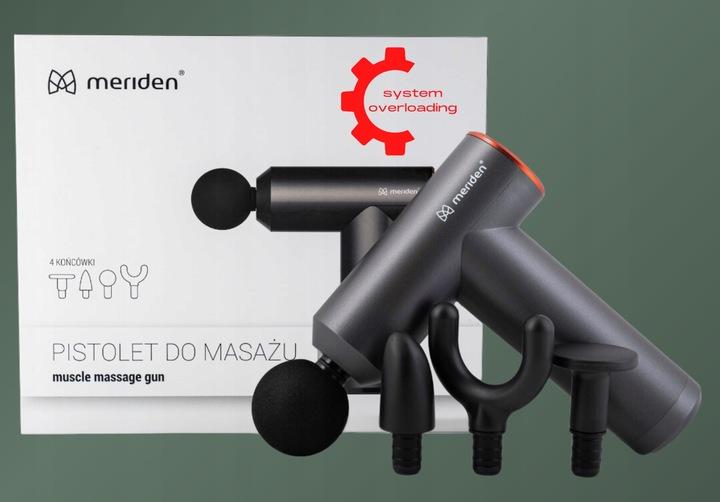 Inteligentny Pistolet Do Masażu Massage Gun Mocny Masażer Meriden 4 Głowice