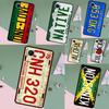 Retro License Plate Number For Realme 15 Pro GT7 GT6 10 11 12 13 14 Pro Plus C75 C71 C65 C63 C61 C53 C67 C35 C55 Case