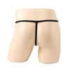 Sissy Lingerie Mens Lace Front Open Elephant Nose Underwear Low Rise T-Back G-String Bikini Thong Gay Penis Crotchless Underpant