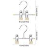 30pcs Double Clip Clothes Drying Hanger 360° Rotatable Storage Clips Pants Hanger  Laundry Hanger