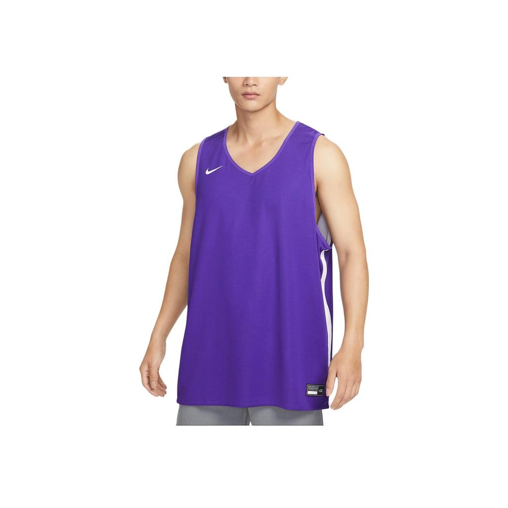 Nike Logo Print Quick-Dry Breathable Sleeveless Basketball Tank Top Men Tops Blue CQ4363-546