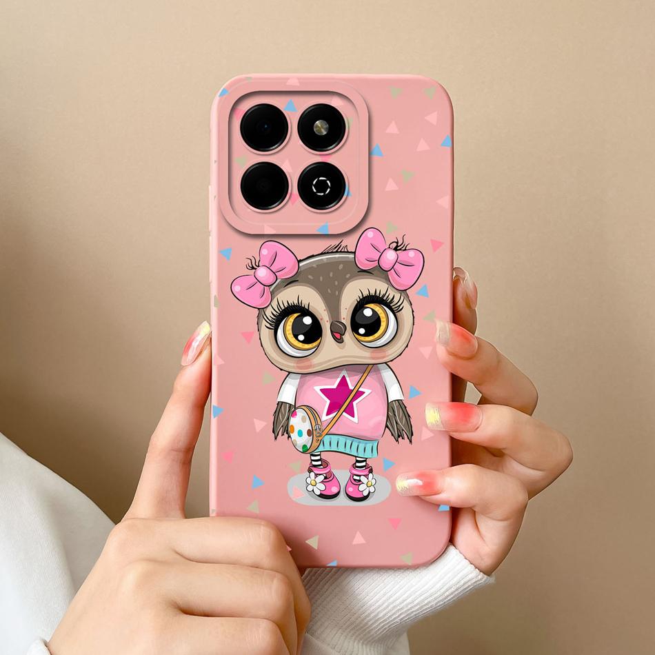 Fashion Cover For Honor X6B Case Soft Liquid Silicone Camera Protection Anti Drop Candy Phone Back Cover Model JDY-LX1 LX2 Funda