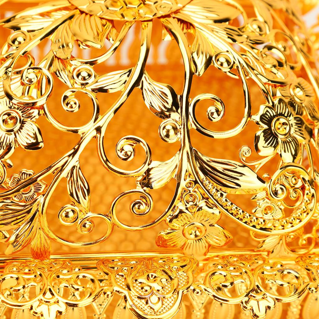 European  Metal Fruit Plate Set Decorative Multifunctional Fruit Platter for Candy Snacks Dessert Dessert Display Plate