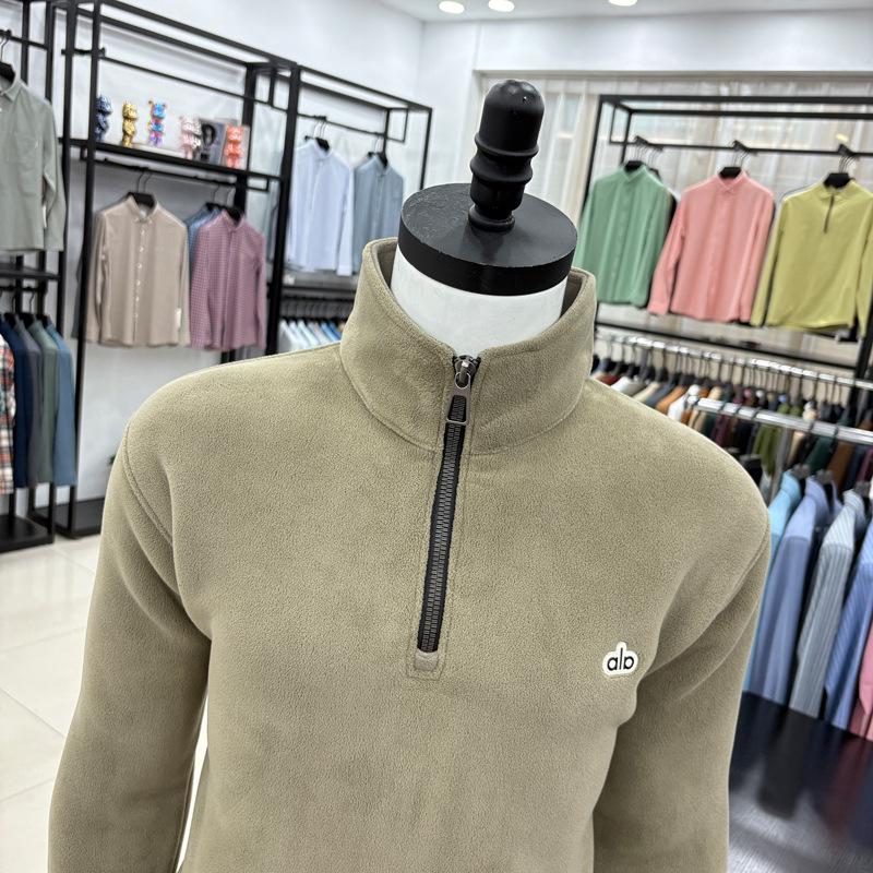 Men s Winter Warm Half-Zip Stand Collar Velvet Hoodie - European & American Casual Outdoor Style XL