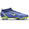 Nike Mercurial Vapor 14 Round Toe Lace-Up AG (Rubber Short Studs) Artificial Grass PU Leather Fitting Soccer Shoes Men Soccer Shoes Blue CV0990-574