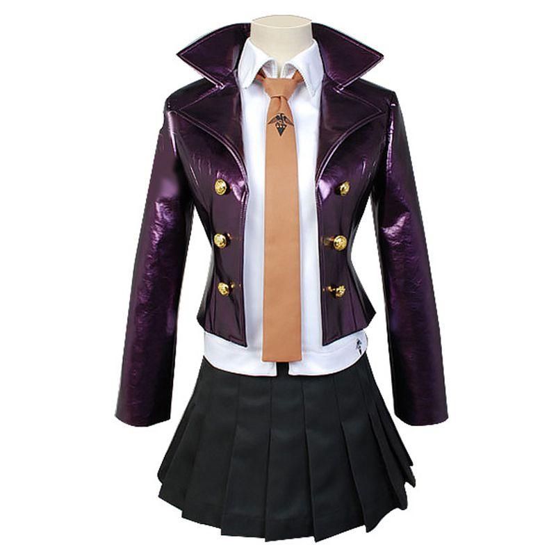 Danganronpa Kyoko Danganronpa Kirigiri Cosplay Costume Dress Set Gloves With