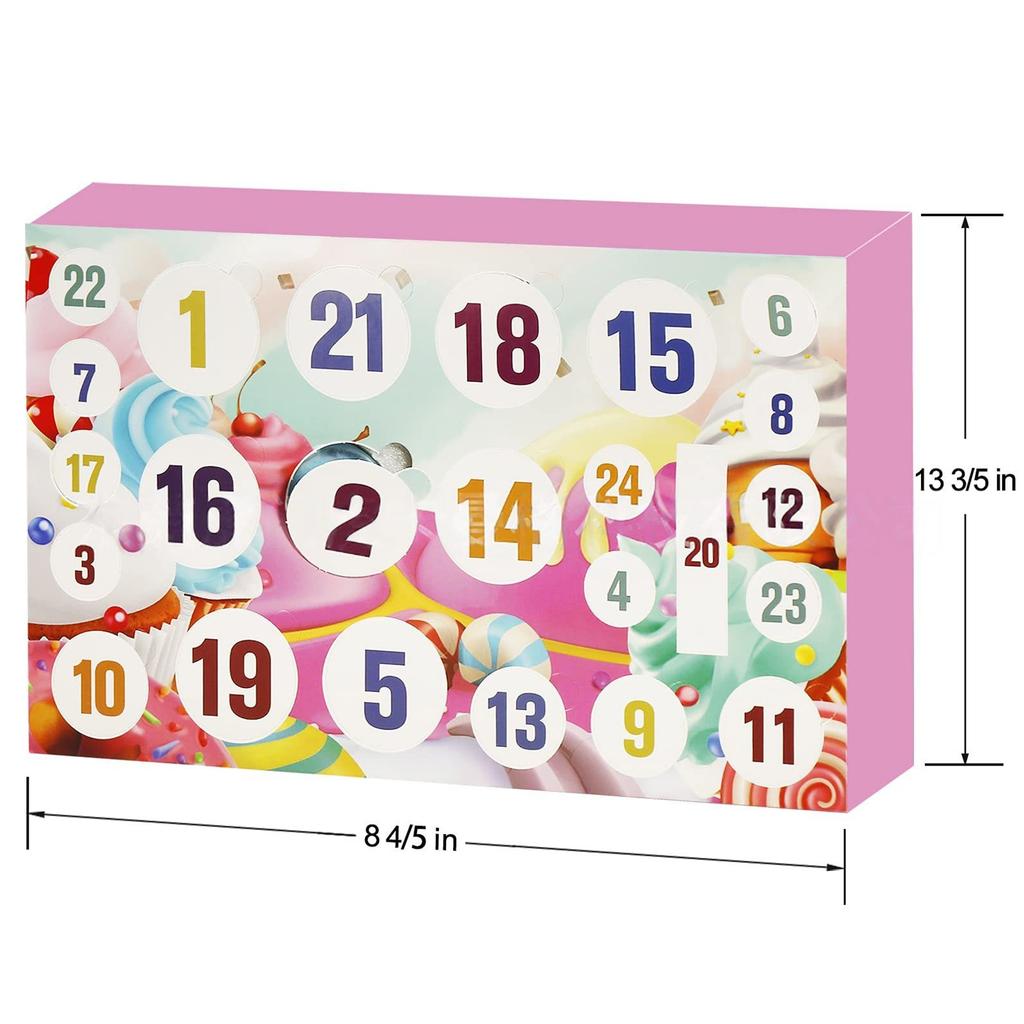 Advent Calendar 2025 Christmas Countdown Calendar 24 Days Of Surprises With DIY Slime Craft Kit Funny Christmas Gifts For Kids