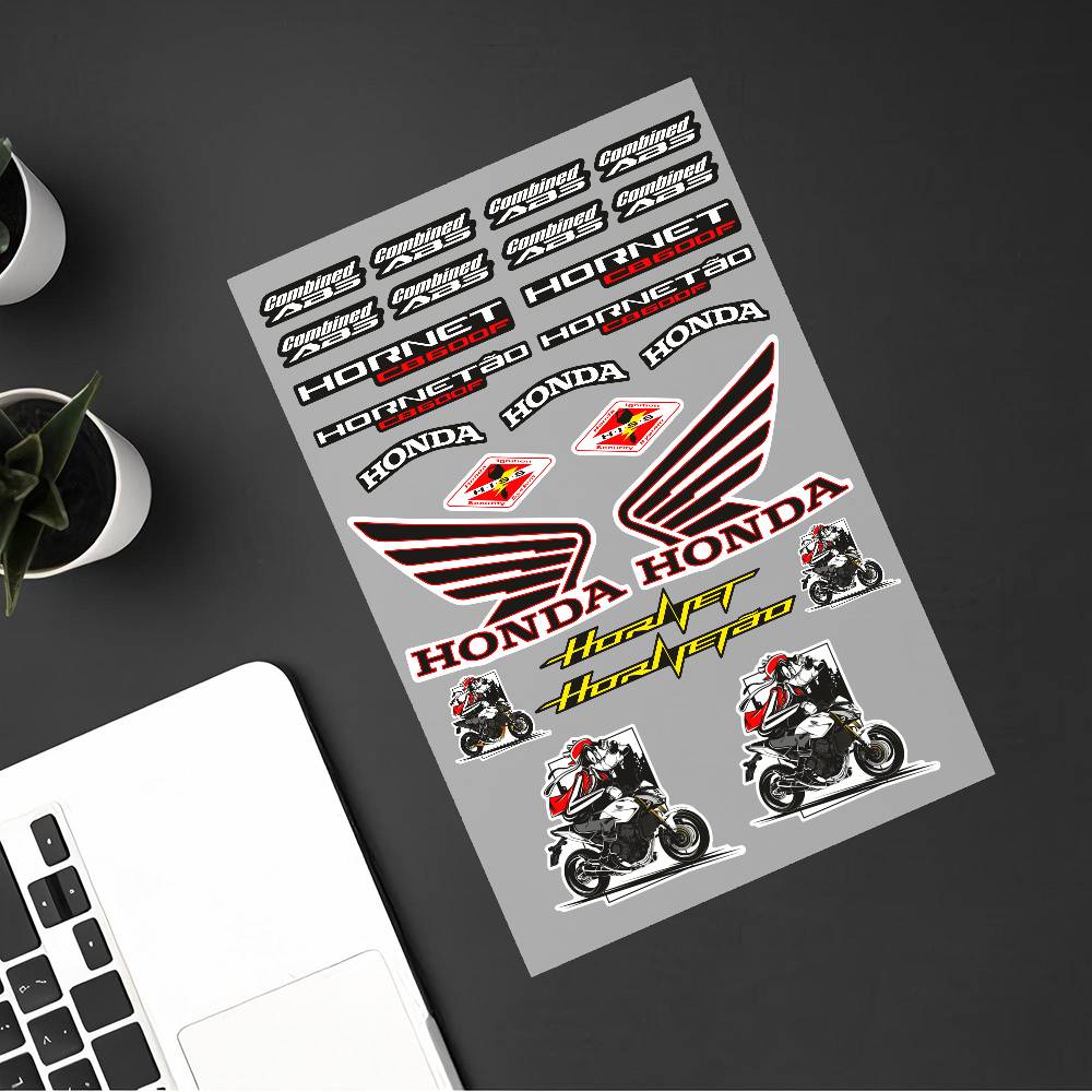 honda-hornet Stickers Moto Sticker Auto Body Bumper Windows Motorcycle Laptop Walls Vinyl Decal Car Tuning Accessories T6