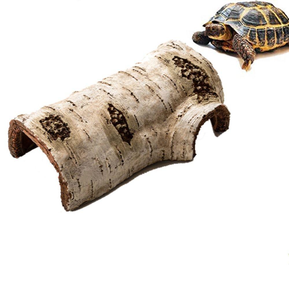 Creative Lifelike Hollow Lizard Hideout Caves Trunk Habitats Tortoise Hideout Small Reptile Caves