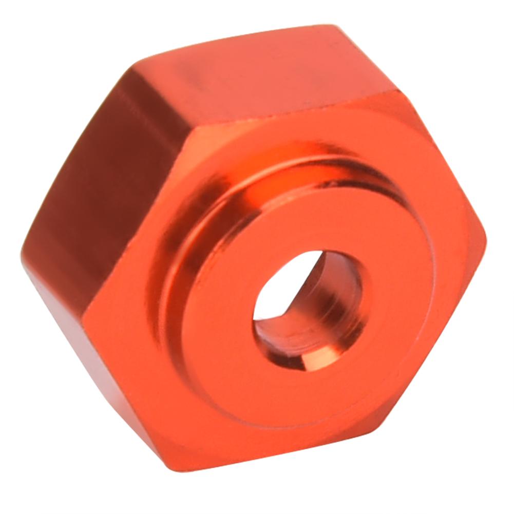 4pcs Aluminum Alloy 12mm Turn To 17mm Wheel Hex Adapter for 1/10 RC Car (Red)