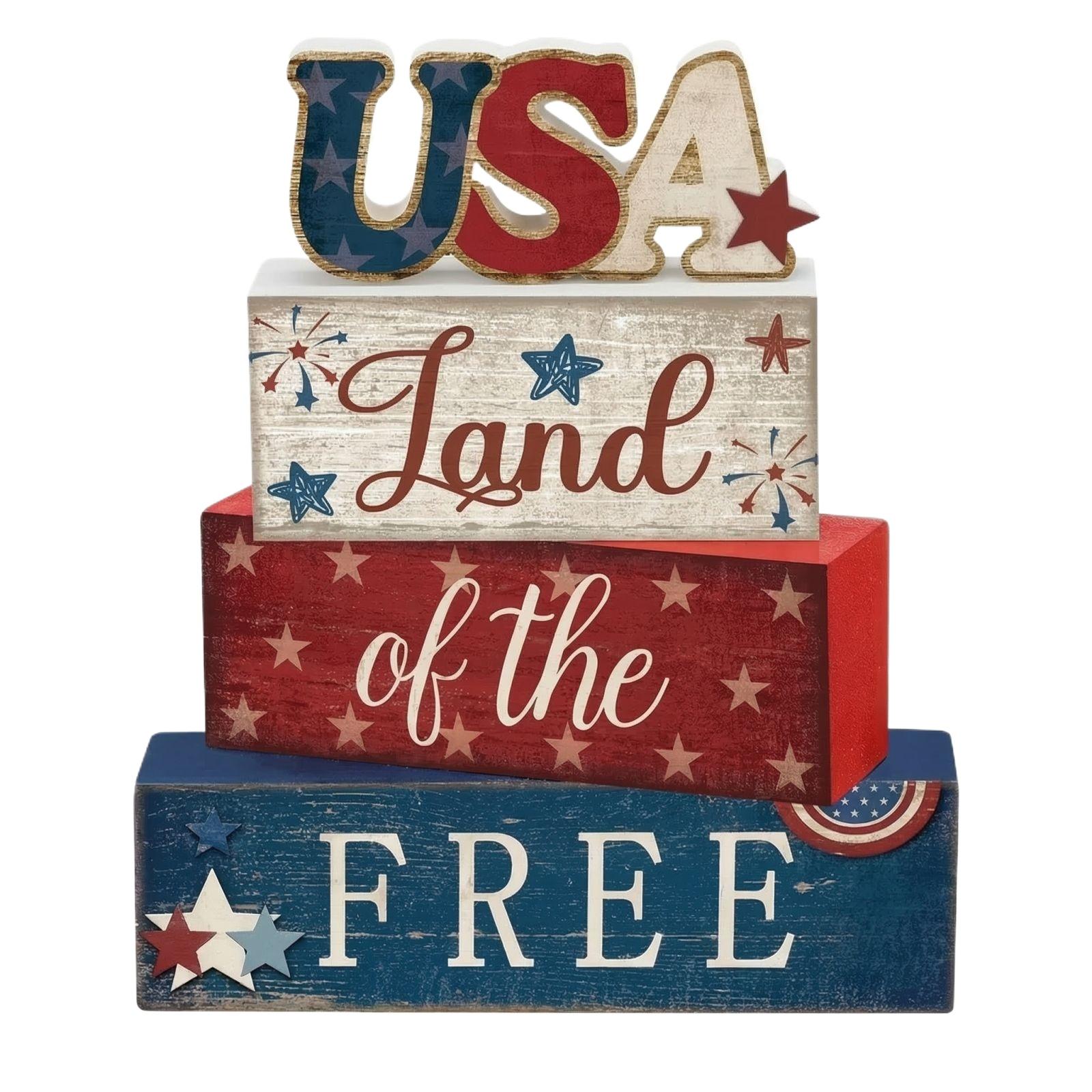 

Independence Day Desk Decoration PVC Patriotic Memorial Day Desk Decoration One Size