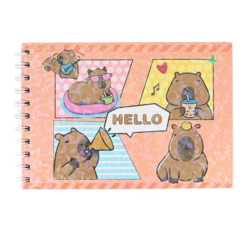 Kreativní roztomilé postavičky kapybary omalovánky dětské omalovánky zvířecí téma graffiti malovací kniha dárek k narozeninám pro děti