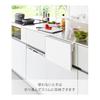 Yamazaki Jitsugyo Sink Door Folding Shelf White When Used: W38.3 X D27.7 X H7cm Tower Small Storage Work Space Folding Shelf 10519
