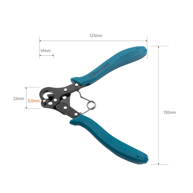 Juego de alicates para enrollar alambre de 1.5/2.25/3 mm para enrollar, doblar, reparar alambre, herramienta para hacer joyas, alicates de punta redonda para envolver anillos de alambre
