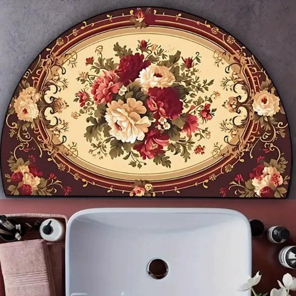 

Bathroom Water Absorbing Quick Drying Foot Mat Easy To Maintain Door Mat for Entrance Foyer 40*60cm