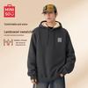 MINISO Men's American Retro Fleece-Lined Hoodie